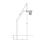 Basketbol Potası Bahçe Tipi Tek Direkli - Görsel 2