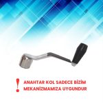 Bayrak Direği İp Sarma Mekanizma Kolu (304 Krom)
