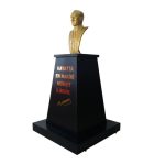 Atatürk Büstü (70cm Alüminyum)+ Kaide (100cm)+ Alt Tabla İlkokul Modeli - Görsel 3