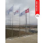 6 Metre İnox 304 Kalite Paslanmaz Krom Çelik Ekonomik Bayrak Direği - Görsel 6