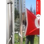 6 Metre İnox 304 Kalite Paslanmaz Krom Çelik Ekonomik Bayrak Direği - Görsel 3