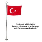 Şehit Bayrak Direği Ayyıldız Dahil (115 cm Boy) - Görsel 2