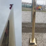 12 Metre İnox 304 Kalite Paslanmaz Krom Çelik Titanyum Gold Bayrak Direği - Görsel 3