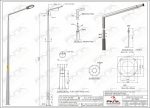 10 Metre Tek Konsol AD1 100 10 Konsol Boyu 1 Metre Yeni Tedaş Galvaniz Poligon Sokak Aydınlatma Direği - Görsel 2