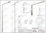 15 Metre Tek Konsol AD1 150 10 Konsol Boyu 1 Metre Yeni Tedaş Galvaniz Poligon Sokak Aydınlatma Direği - Görsel 2