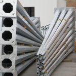 7 Metre Tek Konsol AD1 70 10 Konsol Boyu 1 Metre Yeni Tedaş Galvaniz Poligon Sokak Aydınlatma Direği - Görsel 4