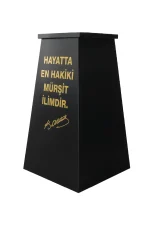 Atatürk Büstü (70cm Alüminyum)+ Kaide (120cm) Lise Modeli - Görsel 5