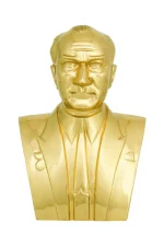 Atatürk Büstü (55cm Pirinç)+ Kaide (100cm)+ Alt Tabla İlkokul Modeli - Görsel 3