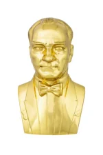Atatürk Büstü (85cm Pirinç)+ Kaide (120cm)+ Alt Tabla Lise Modeli - Görsel 3