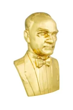 Atatürk Büstü (85cm Pirinç)+ Kaide (120cm)+ Alt Tabla Lise Modeli - Görsel 4