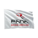 Logolu Gönder Bayrağı 80x120 cm Raşel Kumaş