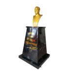 Atatürk Büstü (70cm Alüminyum)+ Kaide (120cm)+ Alt Tabla Granit Desenli - Görsel 2
