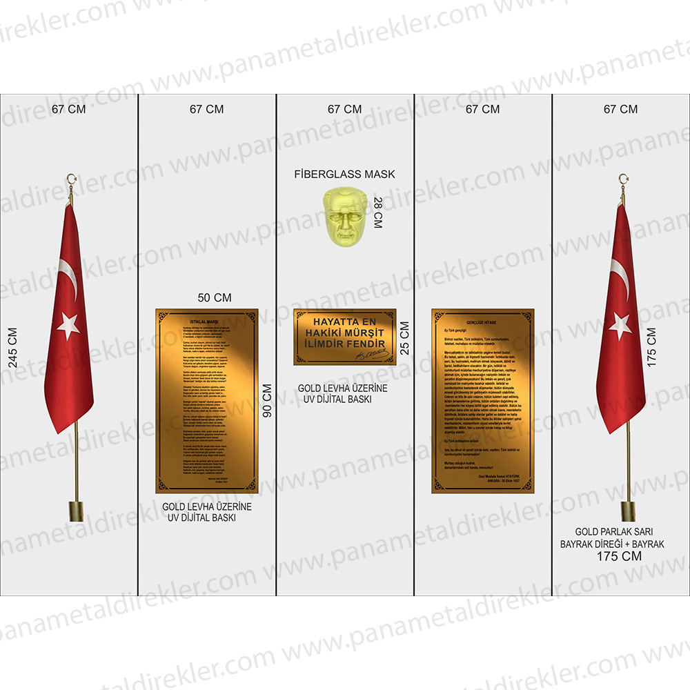 Ataturk Kosesi Seti Poz Model 07 2 panametaldireklercom