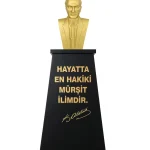 Atatürk Büstü (60cm Fiber)+ Kaide (120cm) Lise Modeli