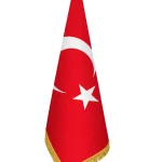 Türk Makam Bayrağı 100x150 cm Saçaklı