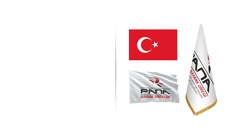 Türk bayrağı, firma bayrağı ve masa bayrağı modelleri